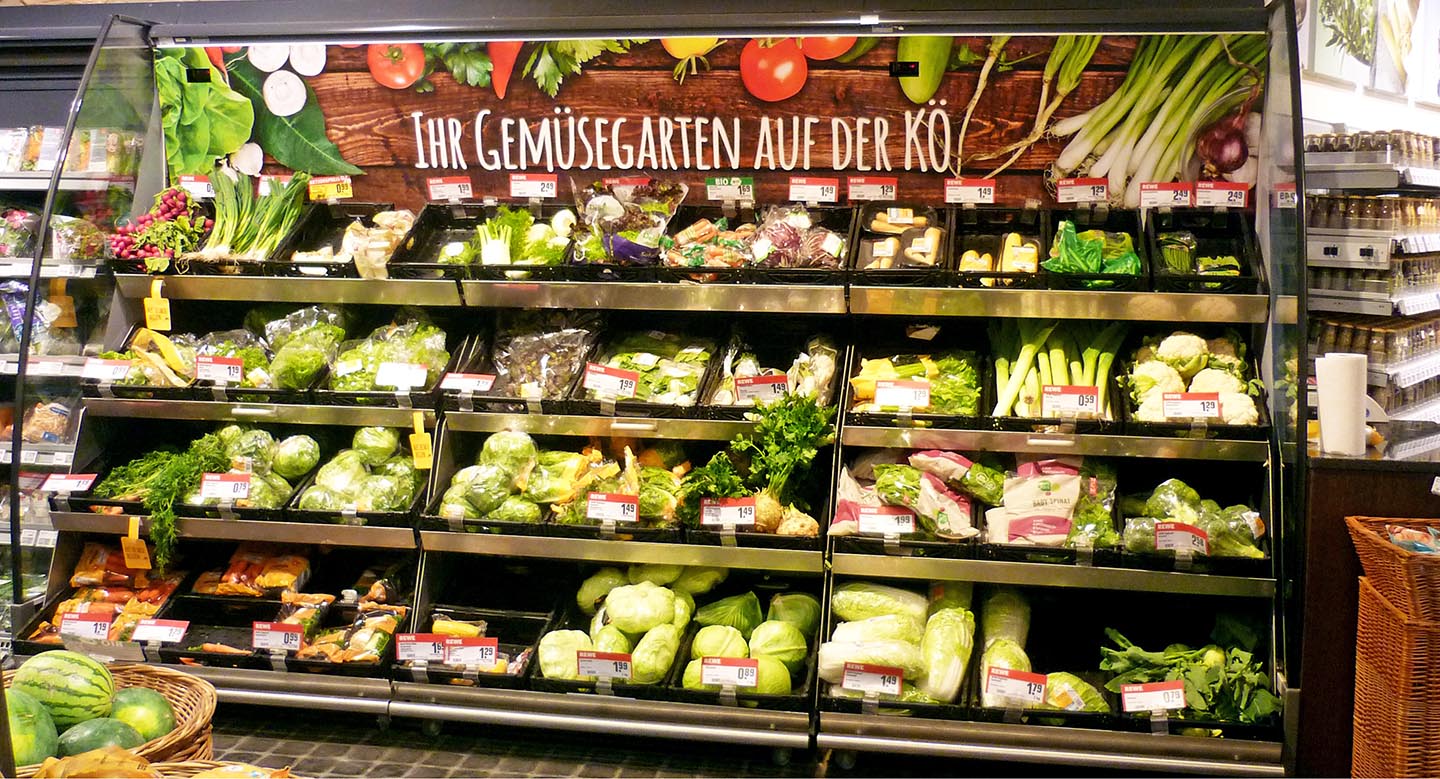 Regalblenden direkt bedruckt mit Schutzfolie kaschiert, Foliendruck Digitaldruck