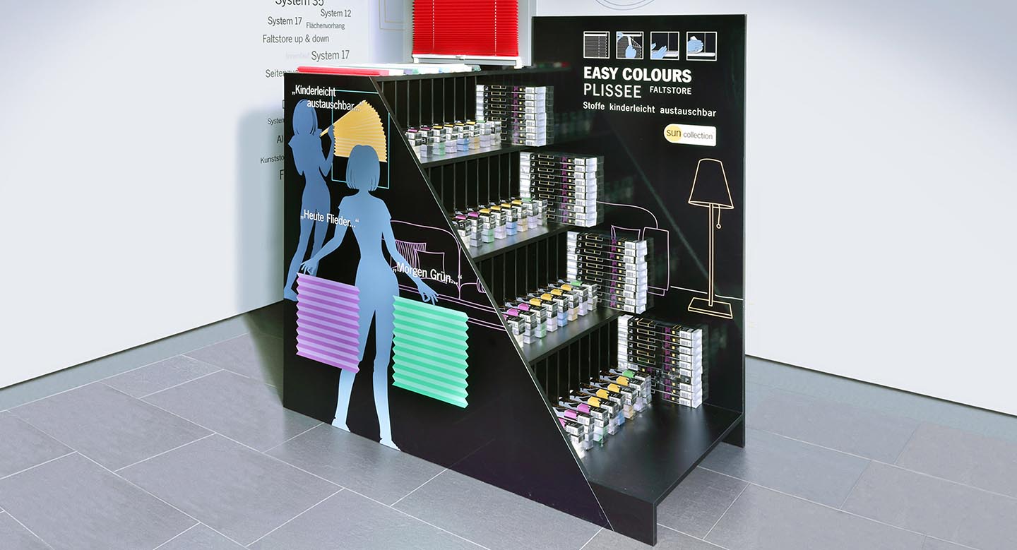 POS-Stand gefräst und bedruckt